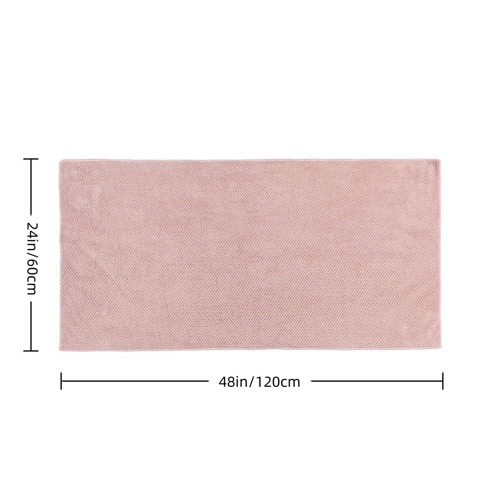 Microfiber Hair Towel Quick Dry Hair Towel Hair Drying Towels Suitable for All Kinds of Hair Ultra Absorbent Long and Thick Hair 24X48inch Dark Brown (1pcs)