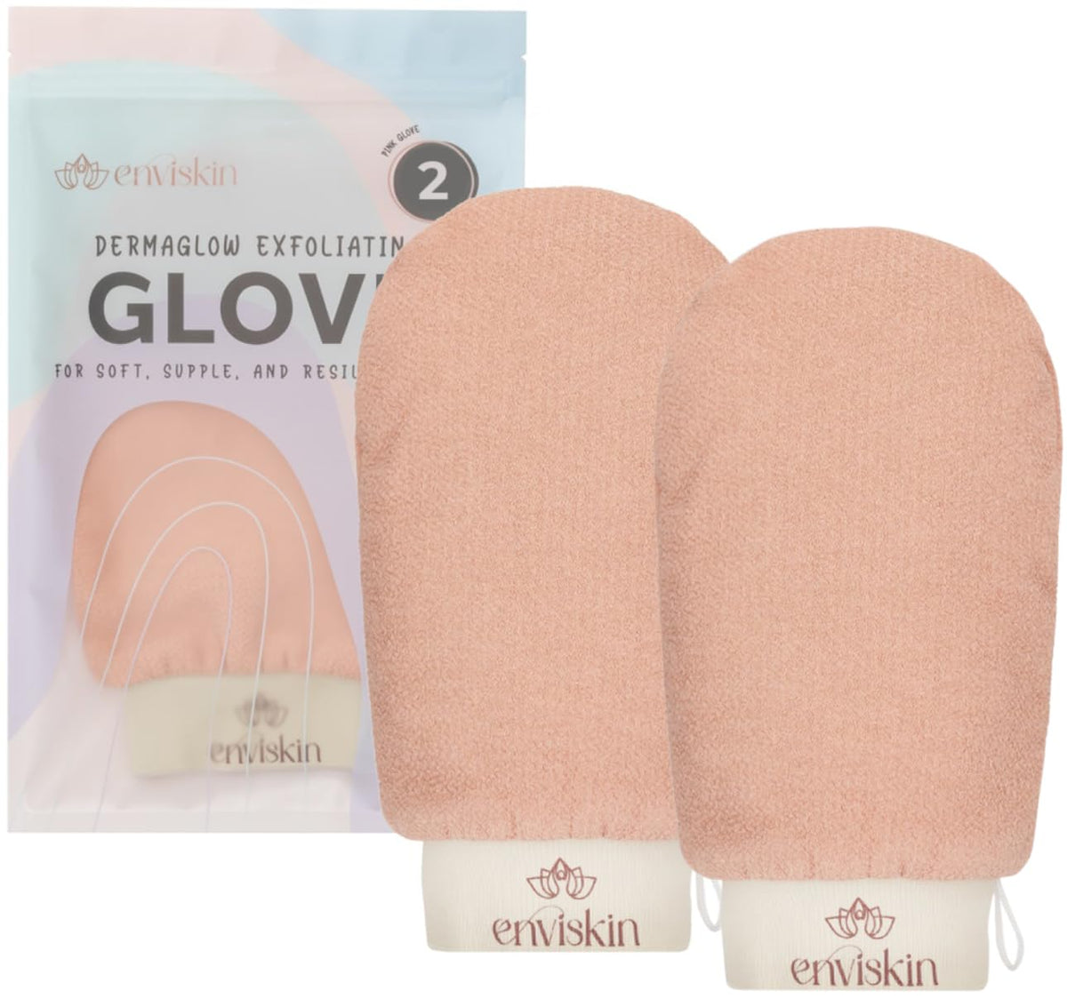Dermaglow Deep Exfoliating Gloves- Black