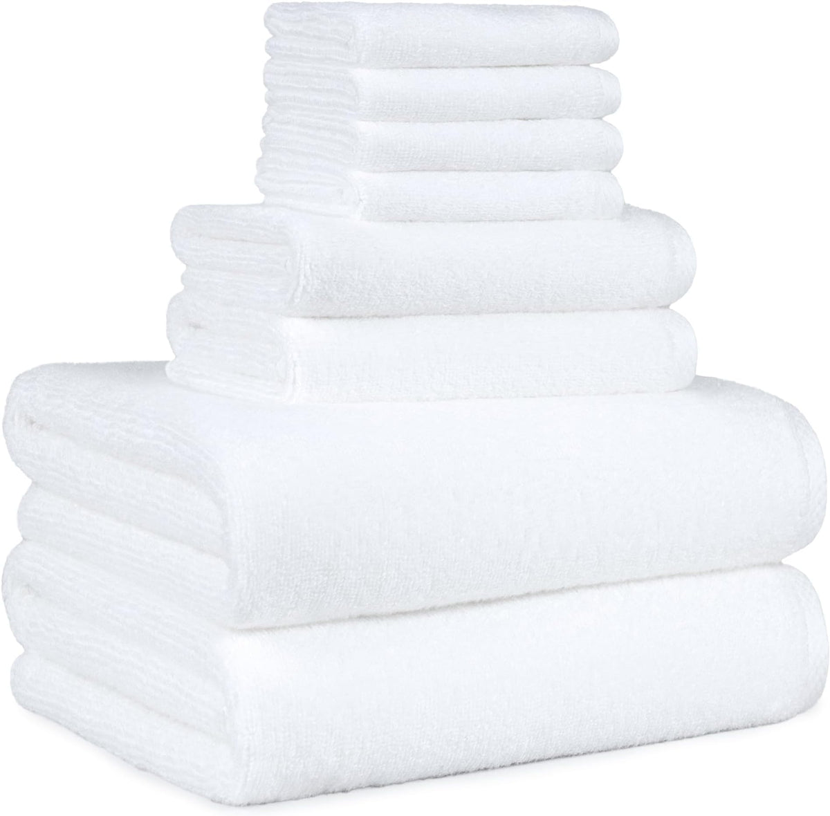 Amazon Basics 2 Piece Quick-Dry Oversize Bath Towel, 100% Cotton, 54" x 30", Platinum