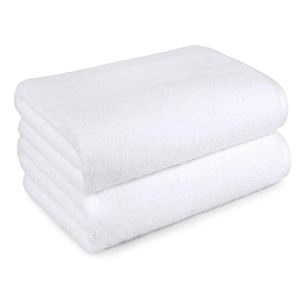 Amazon Basics 2-Piece Quick-Dry Oversize Bath Towel, 100% Cotton, 54" x 30", Lake Blue