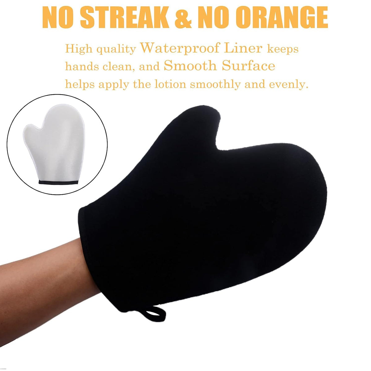 5 Pack Self Tanning Mitt Applicator Kit - Face Tan Mitt, Back Lotion Applicator, Exfoliating Glove, Tanning Brush,Mini Tanner Mitt