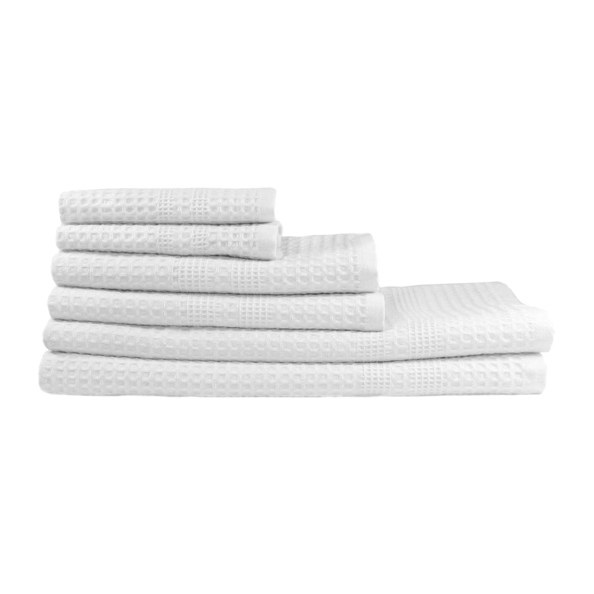 GILDEN TREE Waffle Towels for Bathroom, 100% Cotton Quick Dry Towel, Waffle Bath Towels Large, Absorbent Lightweight Travel Towel, Bath Towels Set of 2, Classic Style (Cream)