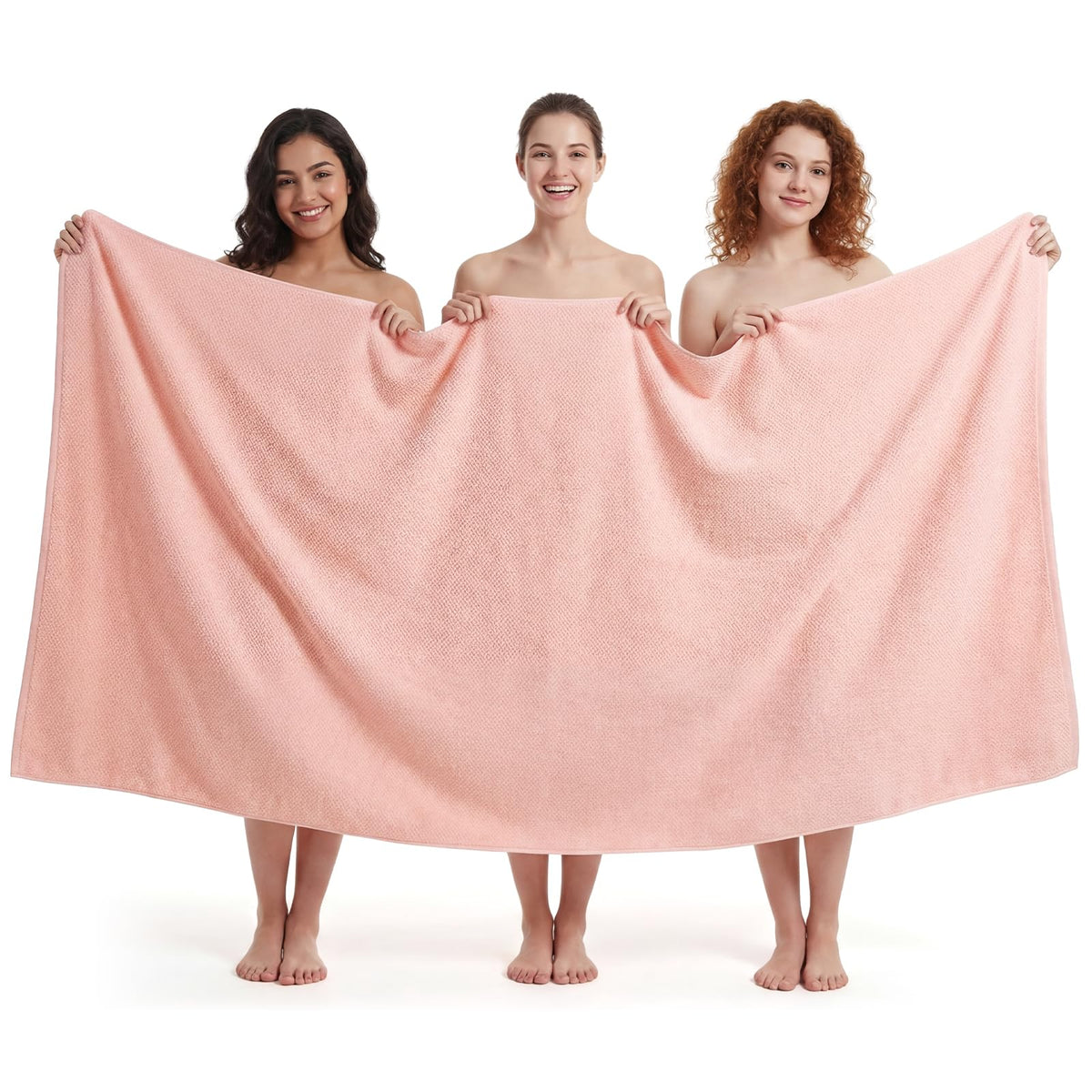 REDKISS Pack of 2 Jumbo Bath Sheets, 40 x 80 Inches Microfiber Bath Towels for Bathroom, Extra Large & Lightweight, Quick-Dry, Super Soft & Highly Absorbent, Perfect to Wrap Yourself in, Gray