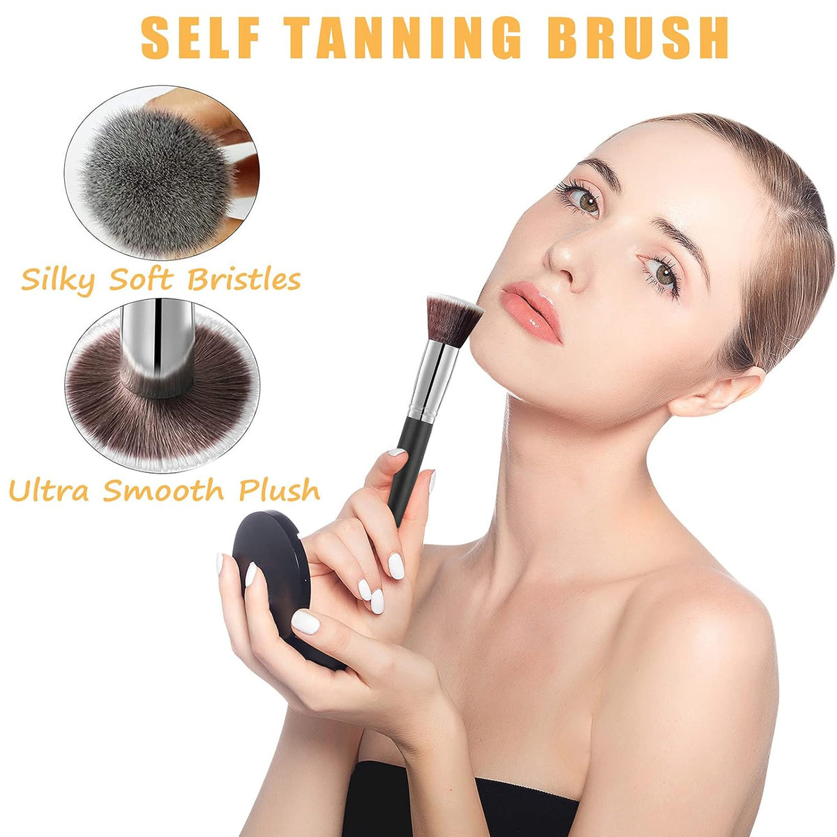 5 Pack Self Tanning Mitt Applicator Kit - Face Tan Mitt, Back Lotion Applicator, Exfoliating Glove, Tanning Brush,Mini Tanner Mitt
