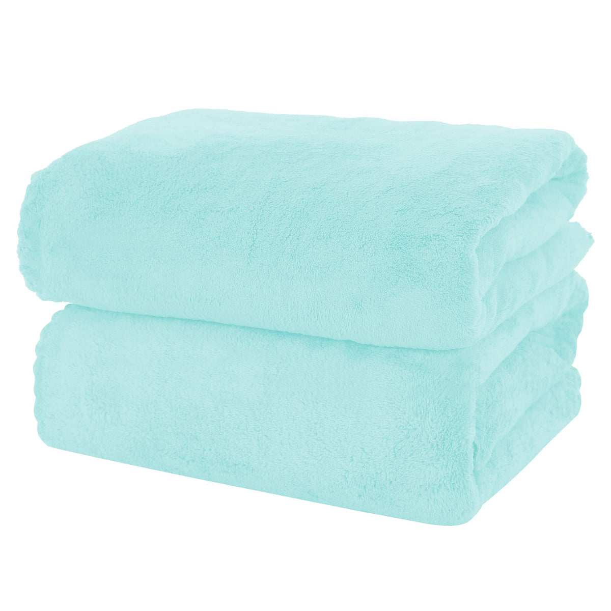 MOONQUEEN 2 Pack Premium Bath Towel Set - Quick Drying - Microfiber Coral Velvet Highly Absorbent Towels - Multipurpose Use as Bath Fitness, Bathroom, Shower, Sports, Yoga Towel (Grey)