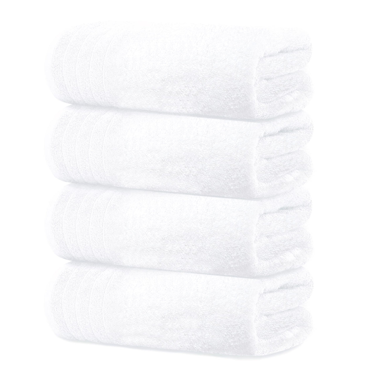 Tens Towels 4 Piece Extra Large Bath Towels 30 x 60 Inches, Navy
