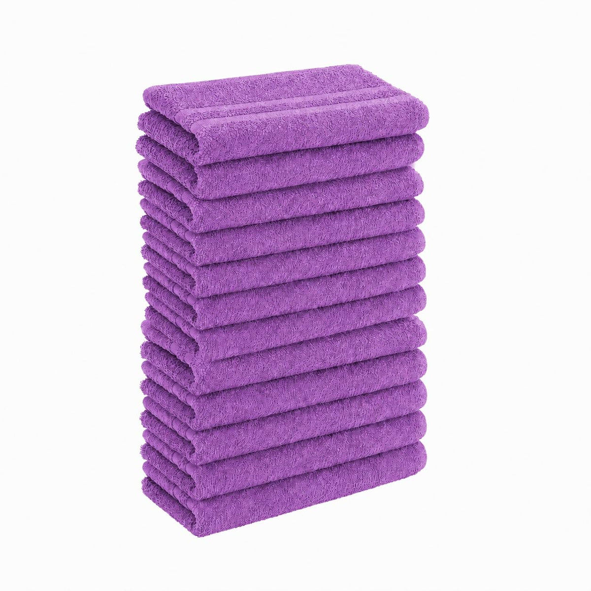 12 Pack White 100% Cotton Bath Towels, 20x40 Inches, Lightweight, Quick Drying, Commercial Grade, Gym, Salon, Spa & Hair