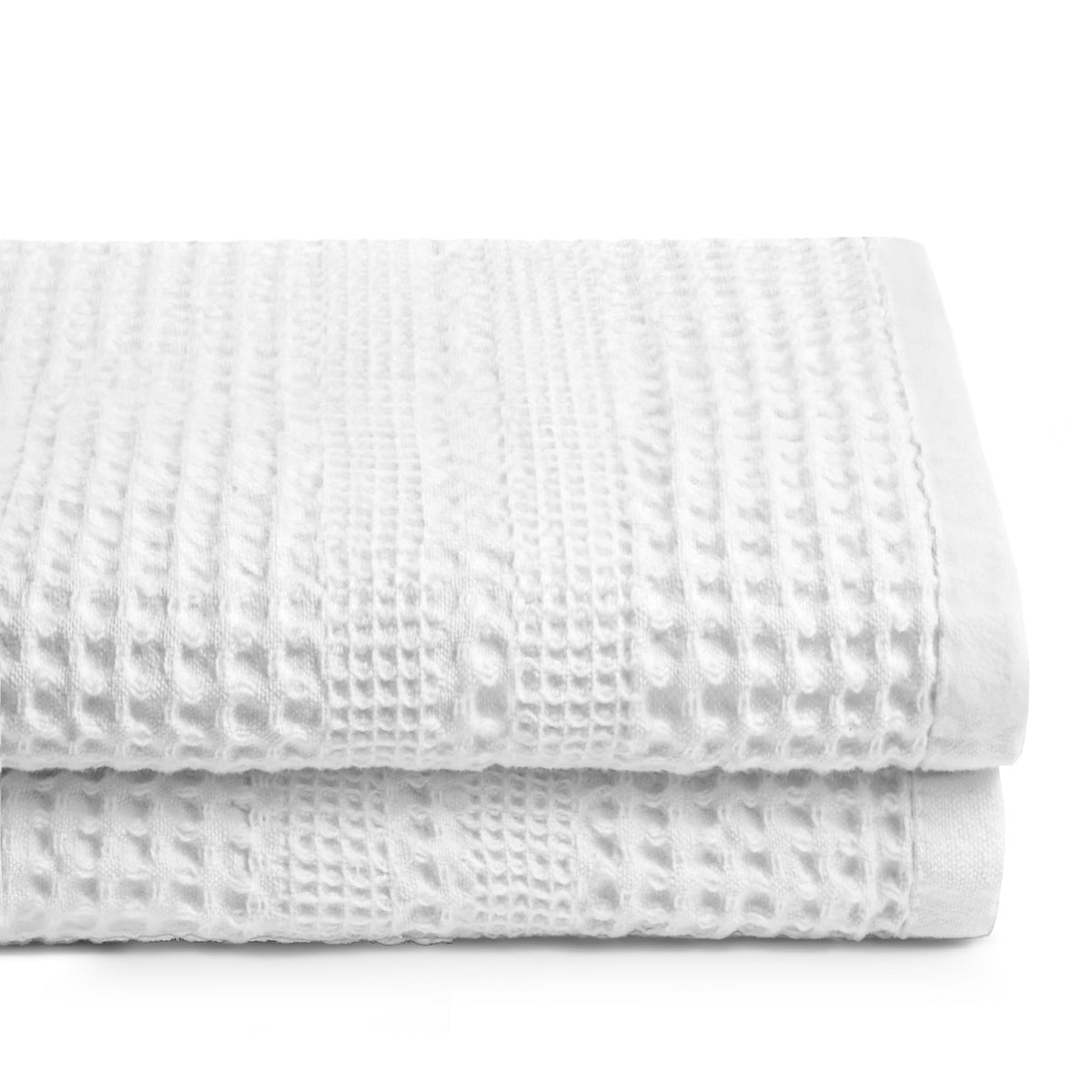 GILDEN TREE Waffle Towels for Bathroom, 100% Cotton Quick Dry Towel, Waffle Bath Towels Large, Absorbent Lightweight Travel Towel, Bath Towels Set of 2, Classic Style (Cream)