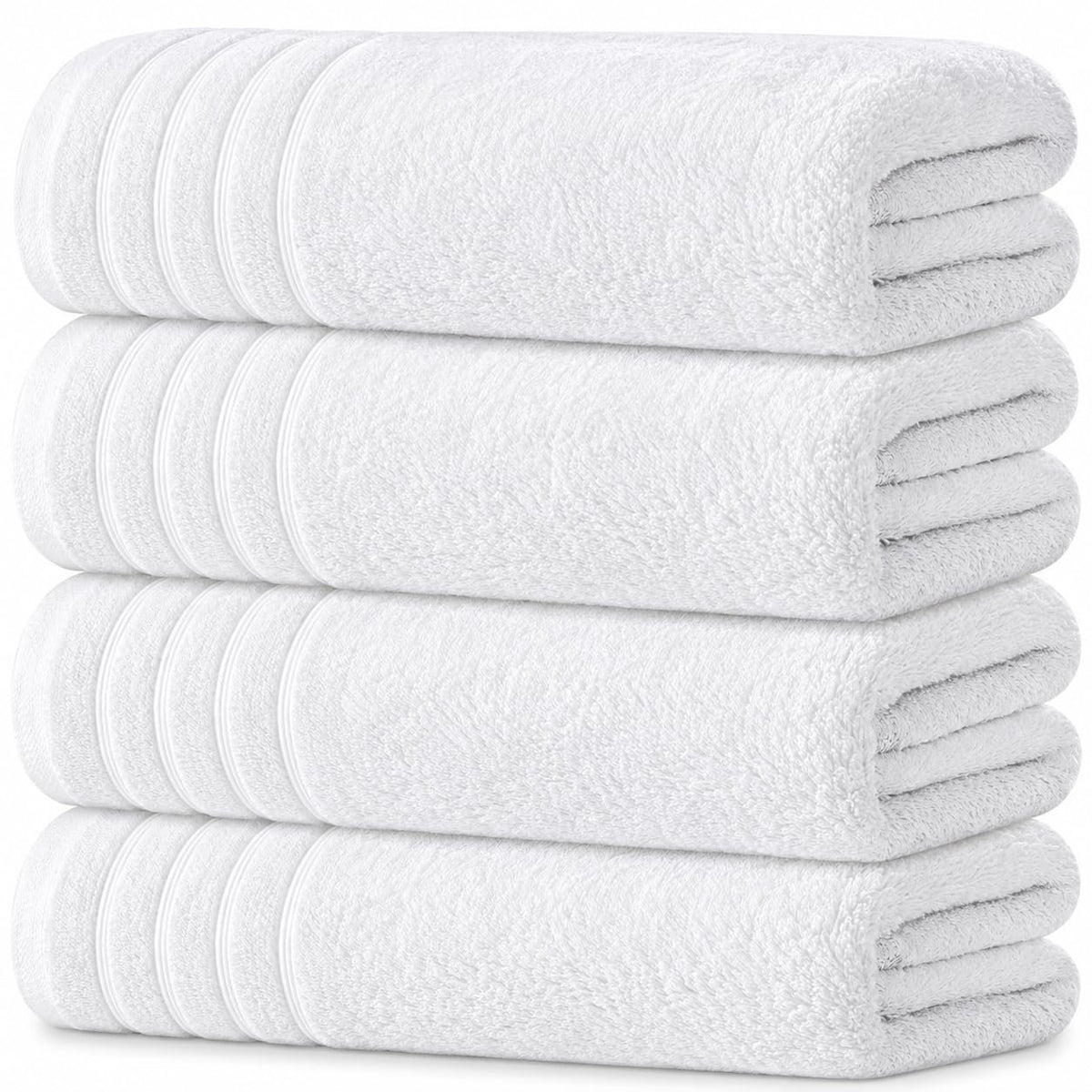 Avalon Towels Bath Towels Set of 4, Size 30 x 60 Inches