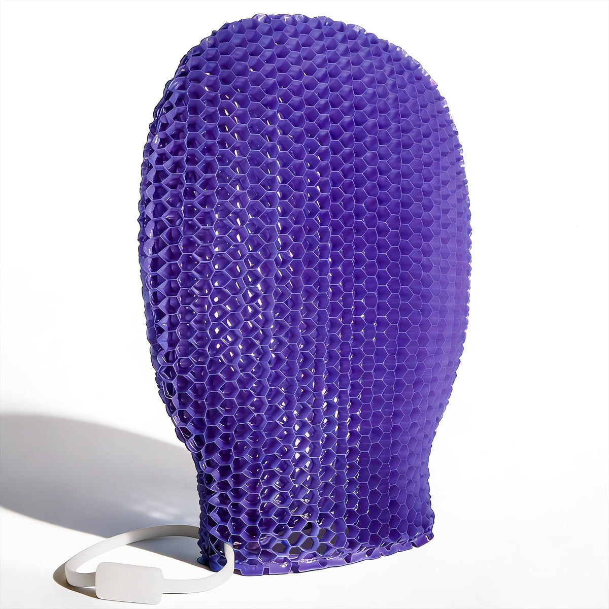 Bath Mitt - Exfoliating Glove, Honeycomb Body Scrubber,Massage Body Scrub Gloves for Home Spa,Mitt Sponges for Cleaning Body,Deep and Gentle,Fast foaming (Blue(Softer,Small Size))