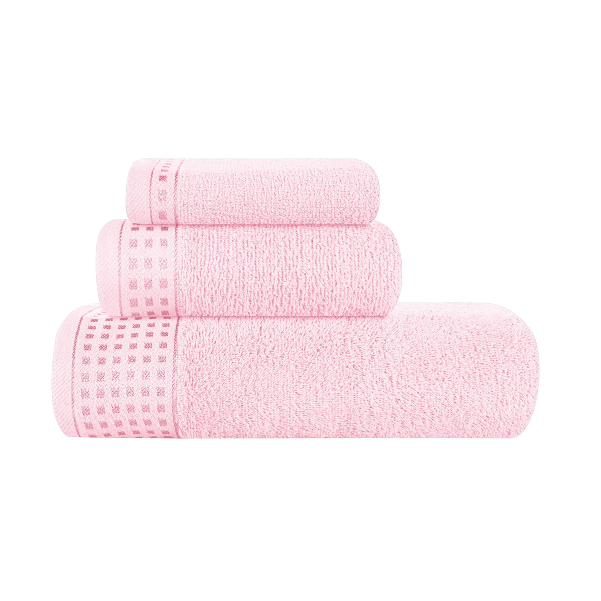 GLAMBURG 100% Cotton 2 Pack Oversized Bath Towel Set 28x55 Inches, Ultra Soft Highly Absorbant Compact Quickdry & Lightweight Large Bath Towels, Ideal for Gym Travel Camp Pool - Purple