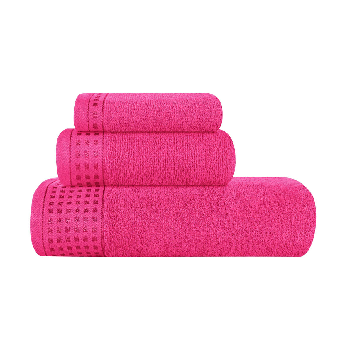 GLAMBURG 100% Cotton 2 Pack Oversized Bath Towel Set 28x55 Inches, Ultra Soft Highly Absorbant Compact Quickdry & Lightweight Large Bath Towels, Ideal for Gym Travel Camp Pool - Purple