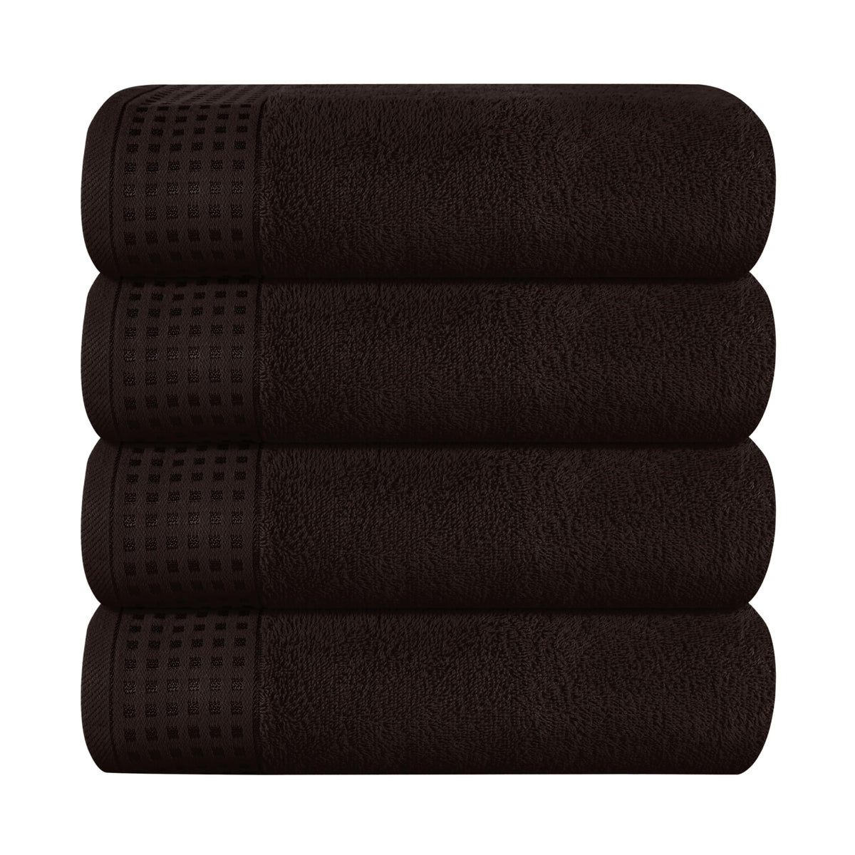 GLAMBURG 100% Cotton 2 Pack Oversized Bath Towel Set 28x55 Inches, Ultra Soft Highly Absorbant Compact Quickdry & Lightweight Large Bath Towels, Ideal for Gym Travel Camp Pool - Purple