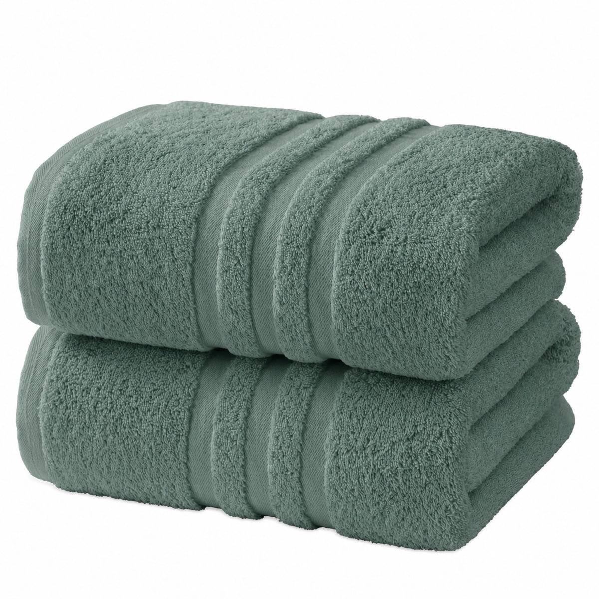 Velqora Large 100% Cotton Bath Towels 2 Pack, 30x60 in, Blue
