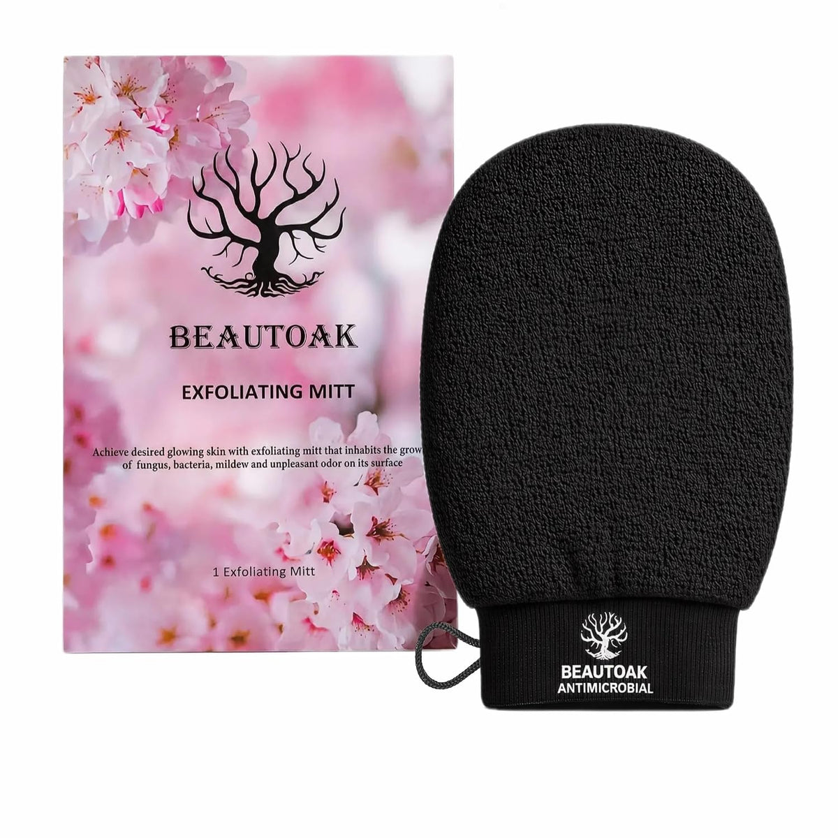 Antimicrobial Korean Exfoliating Mitt, Dead Skin Remover, 1 Pack