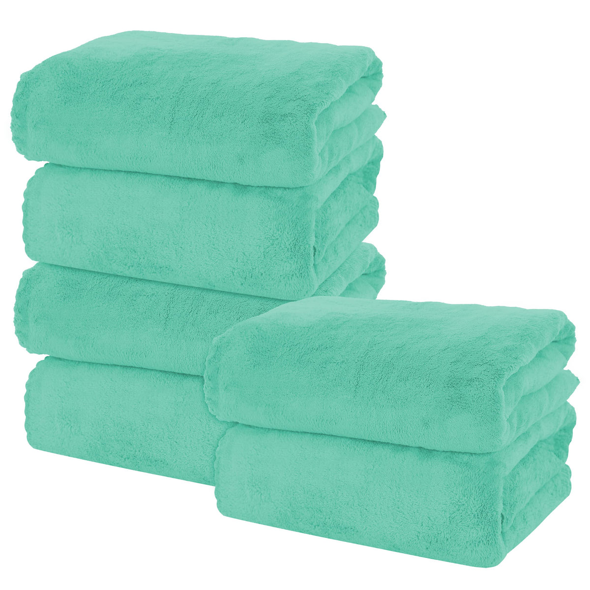 MOONQUEEN 2 Pack Premium Bath Towel Set - Quick Drying - Microfiber Coral Velvet Highly Absorbent Towels - Multipurpose Use as Bath Fitness, Bathroom, Shower, Sports, Yoga Towel (Grey)