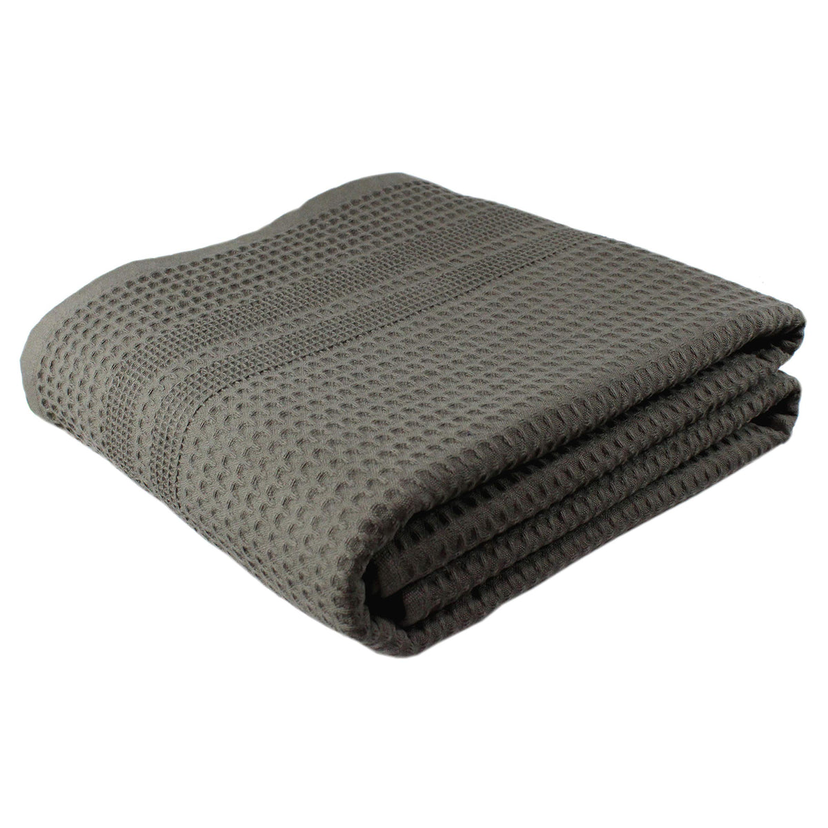 GILDEN TREE Waffle Towels for Bathroom, 100% Cotton Quick Dry Towel, Waffle Bath Towels Large, Absorbent Lightweight Travel Towel, Bath Towels Set of 2, Classic Style (Cream)