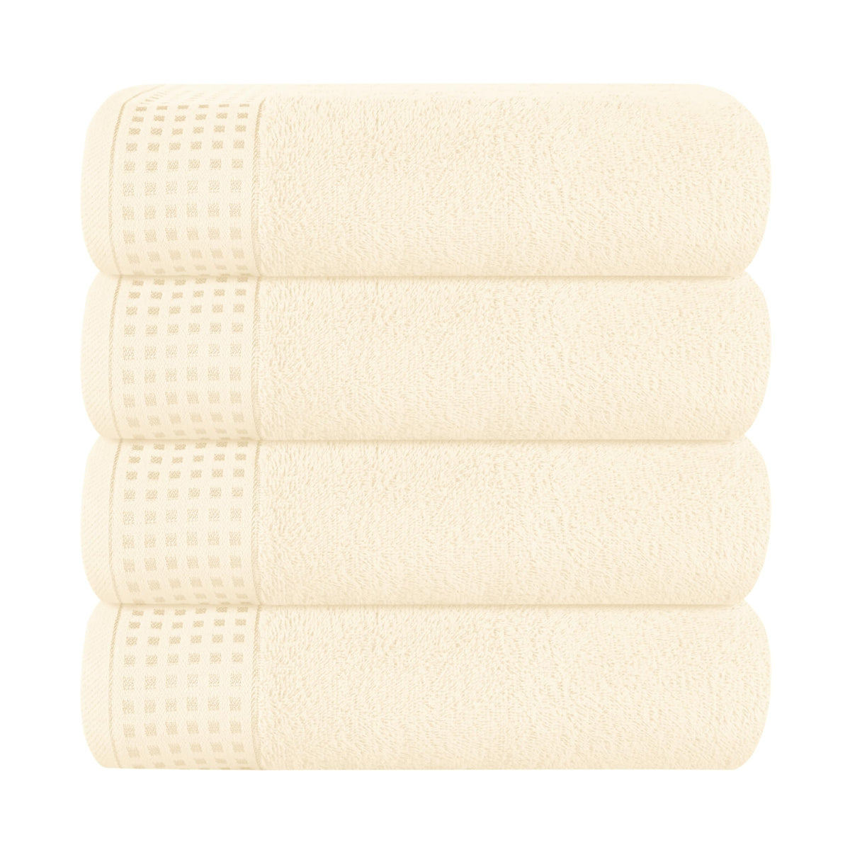 GLAMBURG 100% Cotton 2 Pack Oversized Bath Towel Set 28x55 Inches, Ultra Soft Highly Absorbant Compact Quickdry & Lightweight Large Bath Towels, Ideal for Gym Travel Camp Pool - Purple