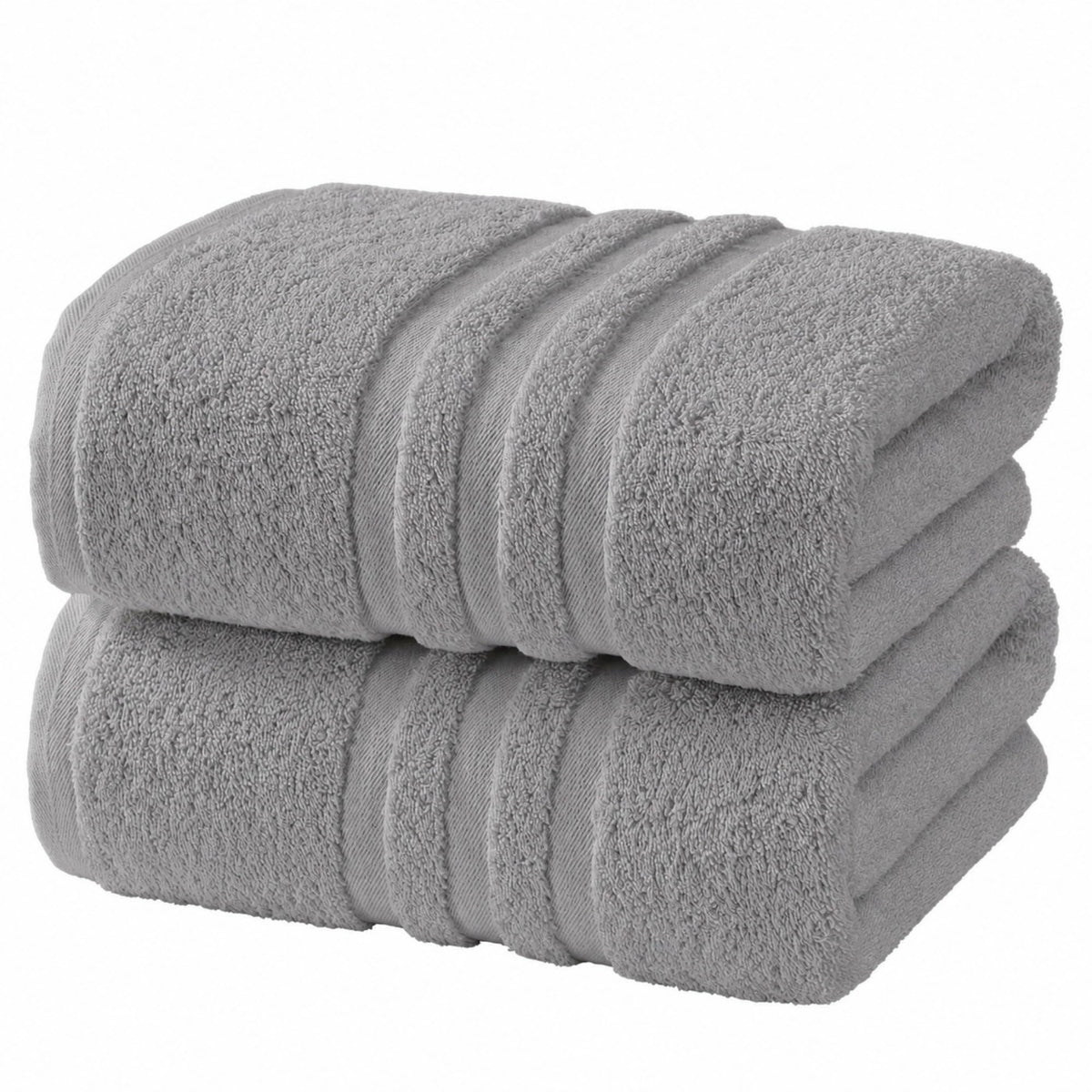 Velqora Large 100% Cotton Bath Towels 2 Pack, 30x60 in, Blue