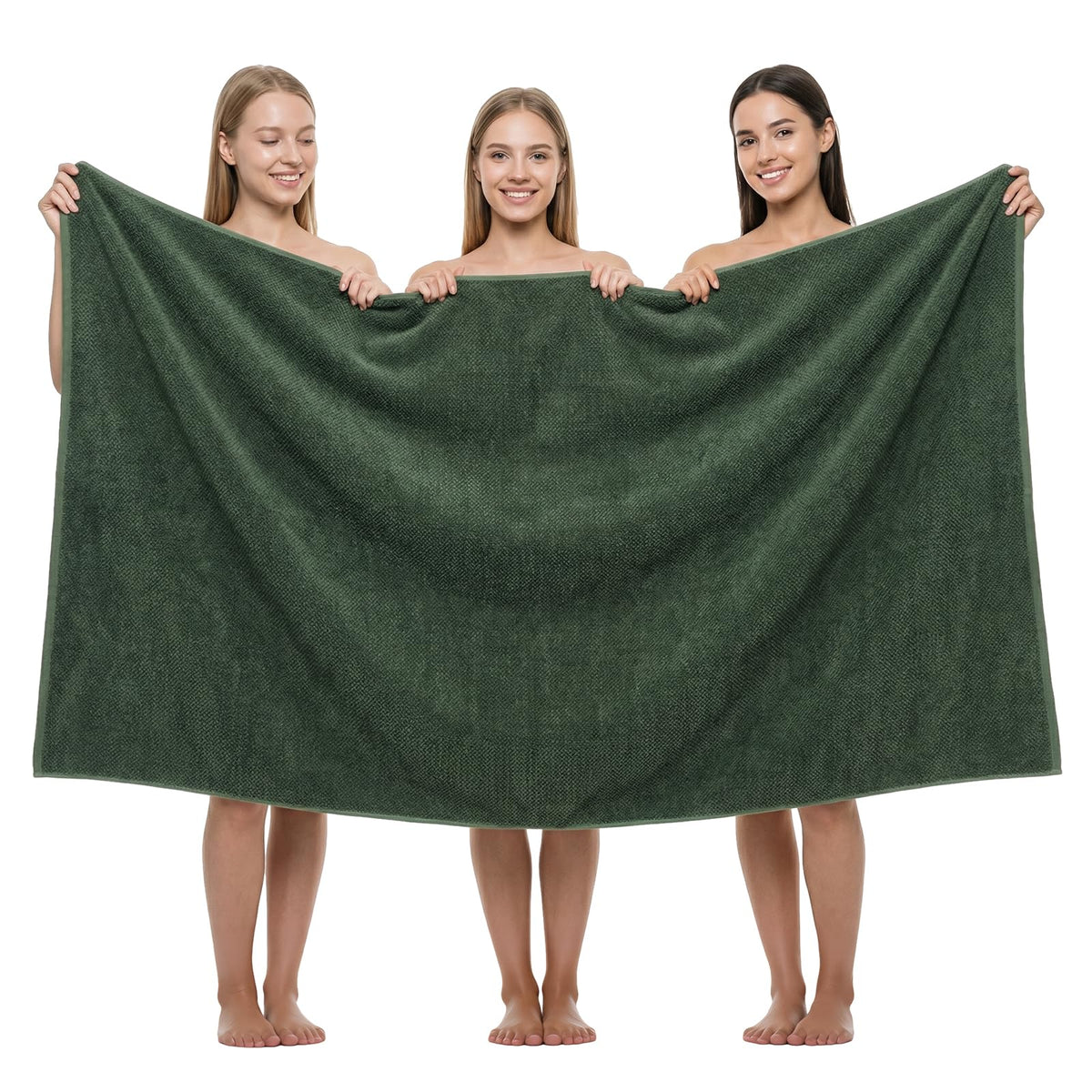 REDKISS Pack of 2 Jumbo Bath Sheets, 40 x 80 Inches Microfiber Bath Towels for Bathroom, Extra Large & Lightweight, Quick-Dry, Super Soft & Highly Absorbent, Perfect to Wrap Yourself in, Gray