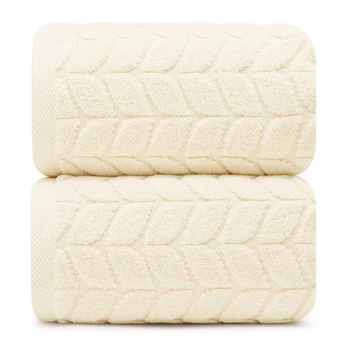 Luxury 100% Cotton Decorative Bath Towel Set, Ultra Soft - Eucalyptus Green