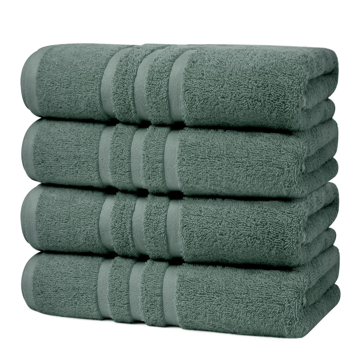 Velqora Large 100% Cotton Bath Towels 2 Pack, 30x60 in, Blue