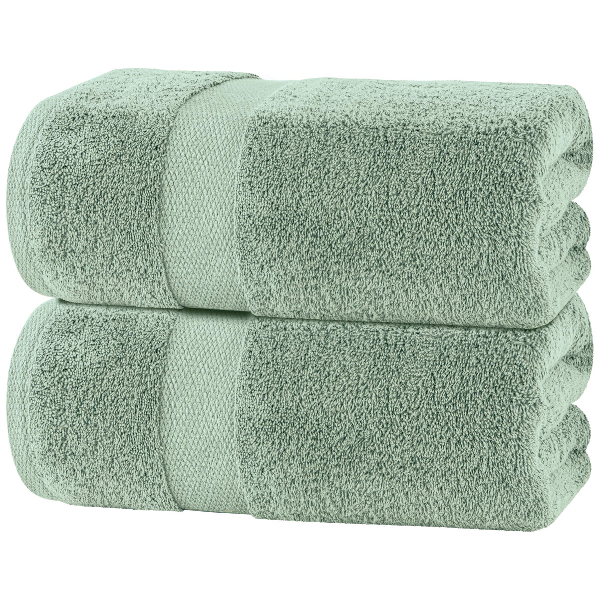 Wealuxe White Bath Sheets Extra Large - 35x70, 2 Pack, Soft and Absorbent