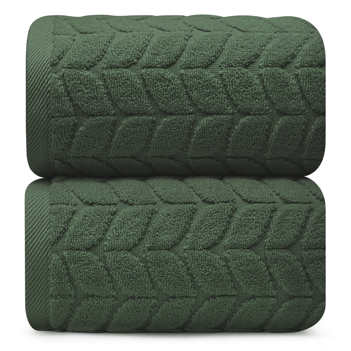 Luxury 100% Cotton Decorative Bath Towel Set, Ultra Soft - Eucalyptus Green