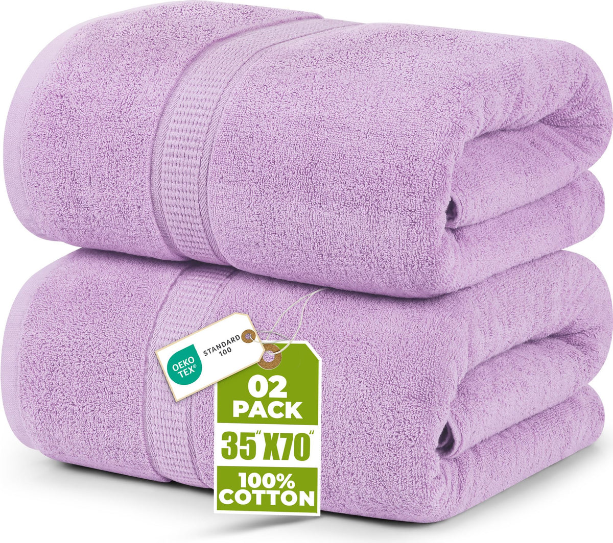 Utopia Towels Jumbo Bath Sheets, 2 Pack, 35x70 in, 600 GSM Cotton, Navy