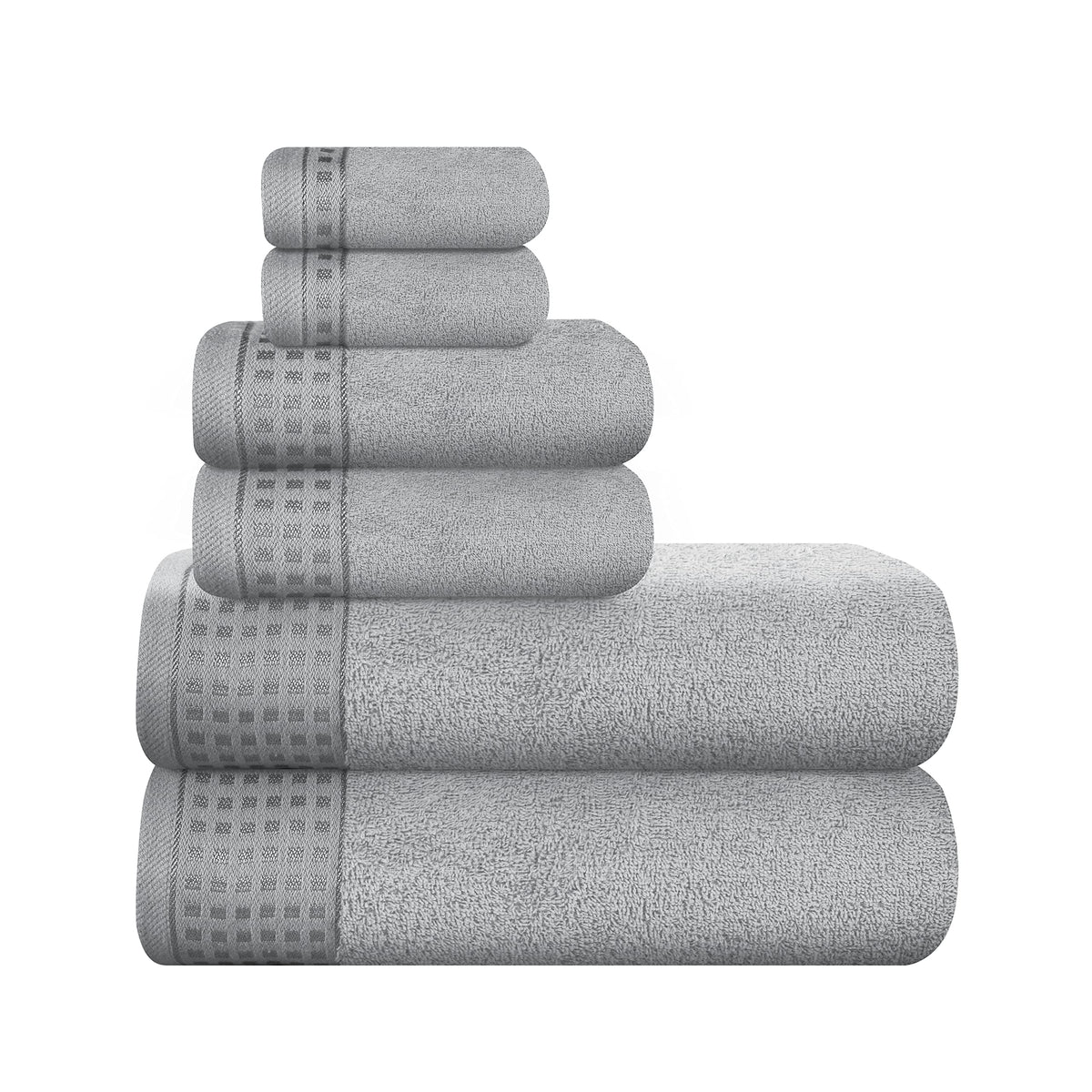 GLAMBURG 100% Cotton 2 Pack Oversized Bath Towel Set 28x55 Inches, Ultra Soft Highly Absorbant Compact Quickdry & Lightweight Large Bath Towels, Ideal for Gym Travel Camp Pool - Purple