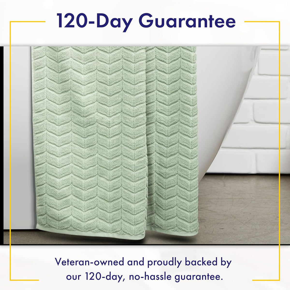 Luxury 100% Cotton Decorative Bath Towel Set, Ultra Soft - Eucalyptus Green