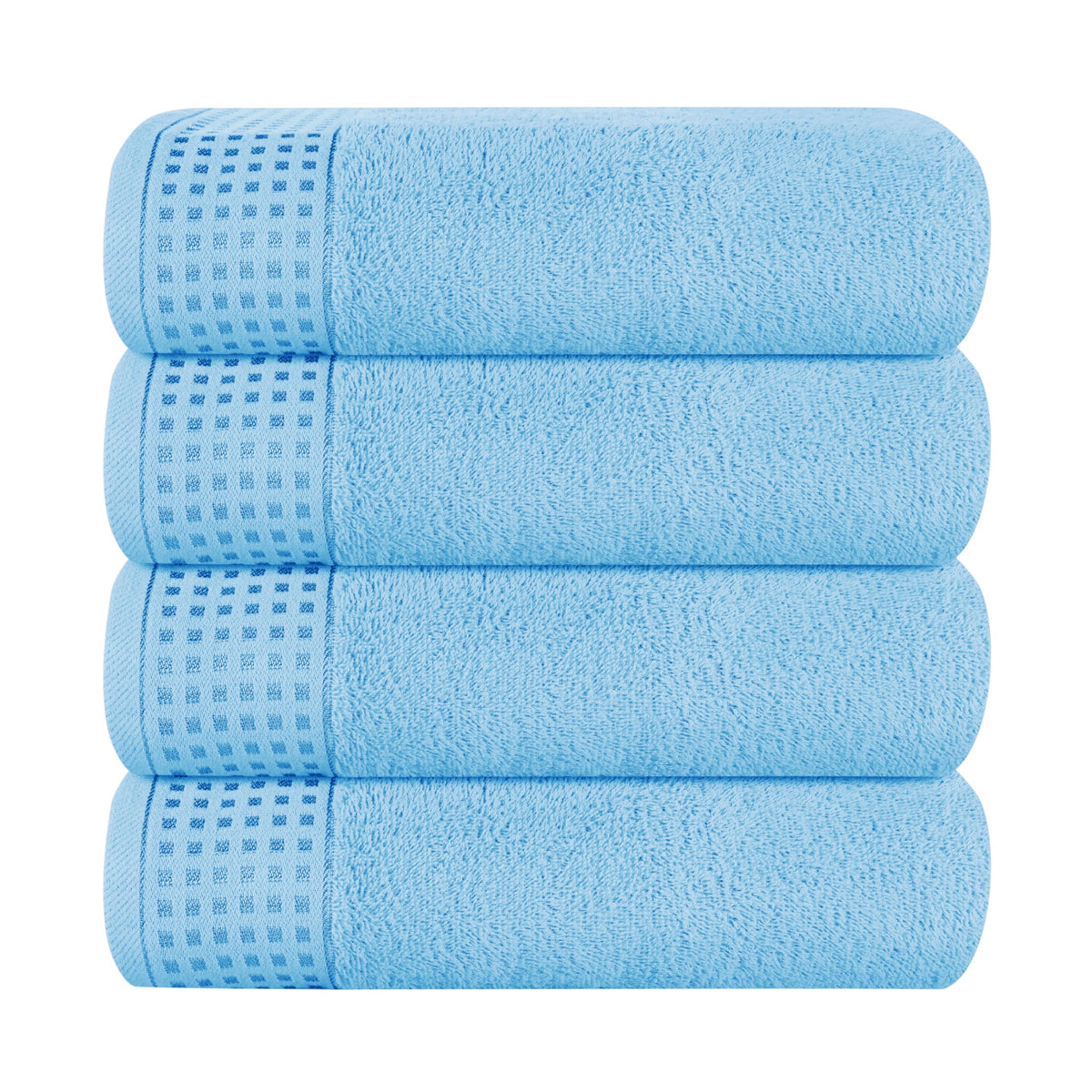GLAMBURG 100% Cotton 2 Pack Oversized Bath Towel Set 28x55 Inches, Ultra Soft Highly Absorbant Compact Quickdry & Lightweight Large Bath Towels, Ideal for Gym Travel Camp Pool - Purple
