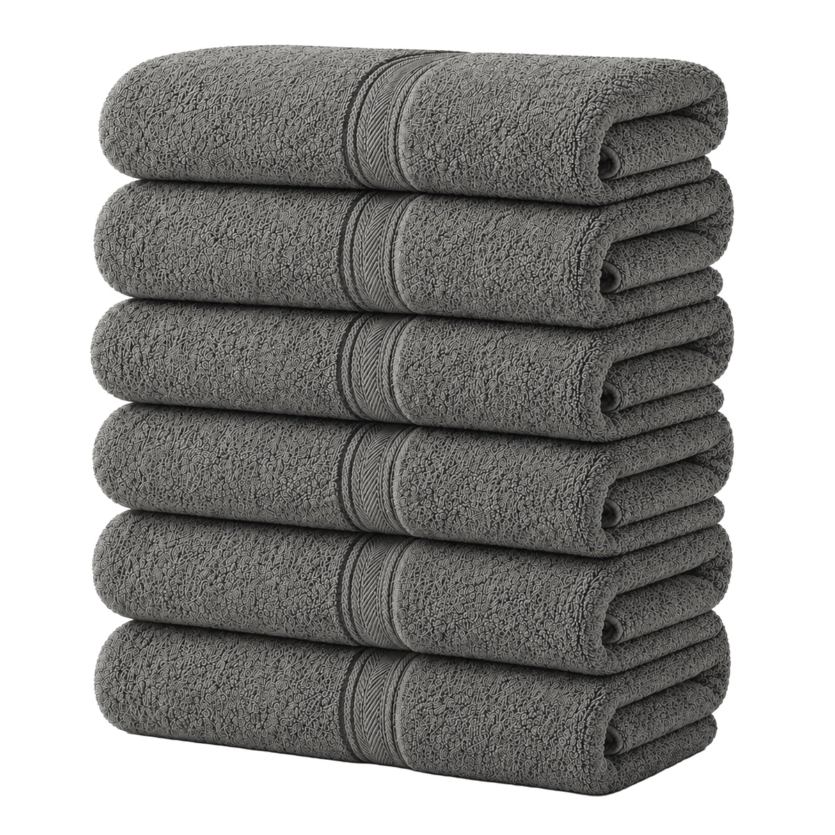 12 Pack White 100% Cotton Bath Towels, 20x40 Inches, Lightweight, Quick Drying, Commercial Grade, Gym, Salon, Spa & Hair