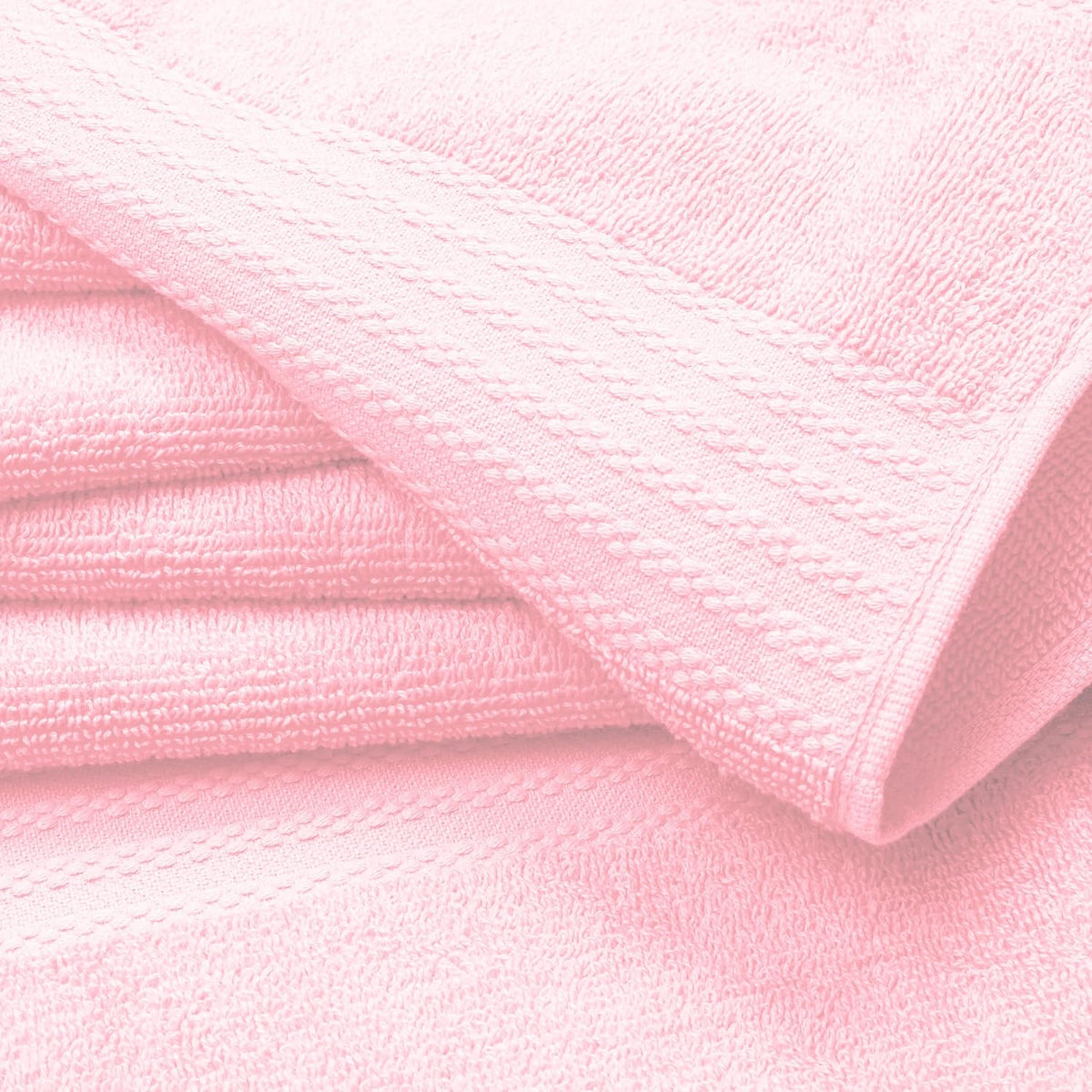 GLAMBURG Ultra Soft 8-Piece Towel Set - 100% Pure Ringspun Cotton, Contains 2 Oversized Bath Towels 27x54, 2 Hand Towels 16x28, 4 Wash Cloths 13x13 - Ideal for Everyday use, Hotel & Spa - Pink