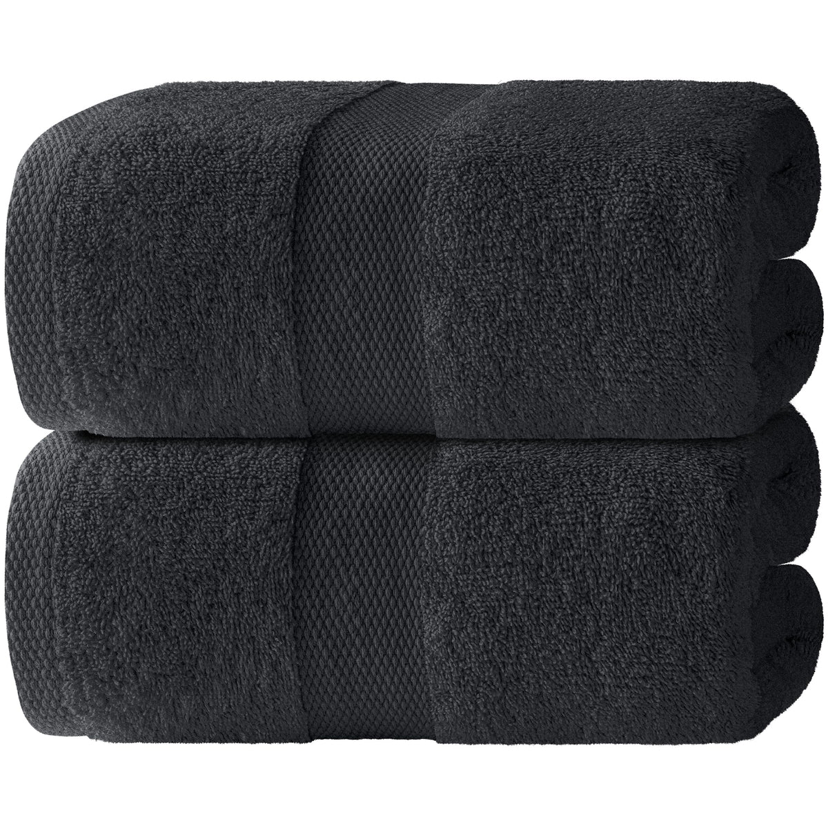 Wealuxe White Bath Sheets Extra Large - 35x70, 2 Pack, Soft and Absorbent