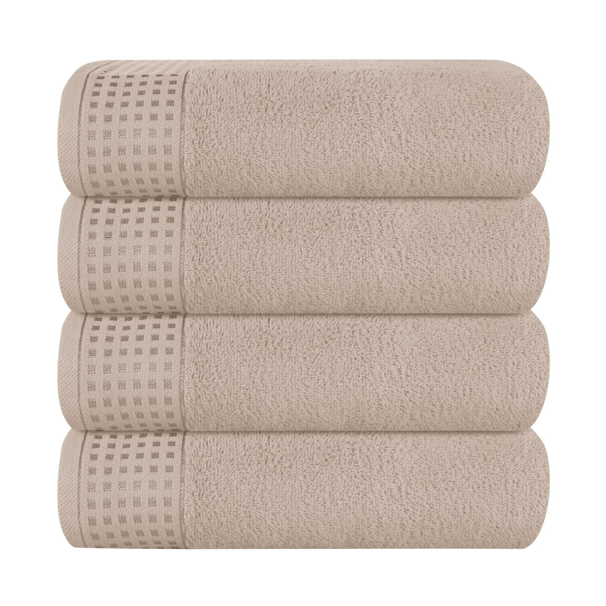 GLAMBURG 100% Cotton 2 Pack Oversized Bath Towel Set 28x55 Inches, Ultra Soft Highly Absorbant Compact Quickdry & Lightweight Large Bath Towels, Ideal for Gym Travel Camp Pool - Purple