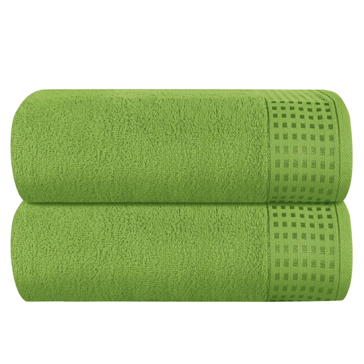 GLAMBURG 100% Cotton 2 Pack Oversized Bath Towel Set 28x55 Inches, Ultra Soft Highly Absorbant Compact Quickdry & Lightweight Large Bath Towels, Ideal for Gym Travel Camp Pool - Purple