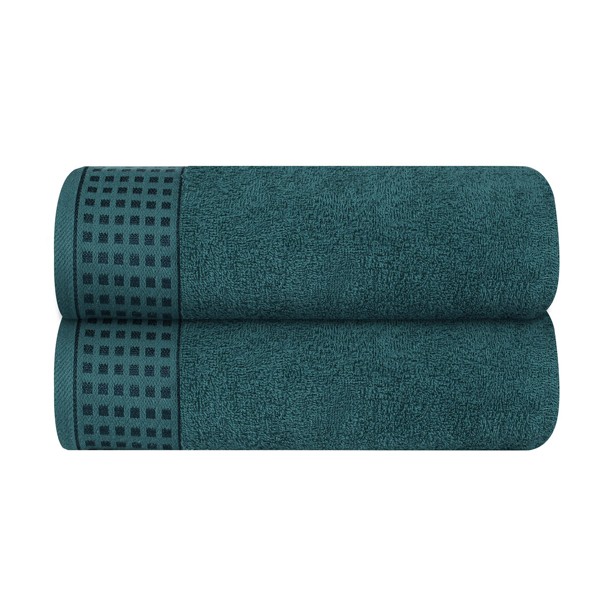 GLAMBURG 100% Cotton 2 Pack Oversized Bath Towel Set 28x55 Inches, Ultra Soft Highly Absorbant Compact Quickdry & Lightweight Large Bath Towels, Ideal for Gym Travel Camp Pool - Purple