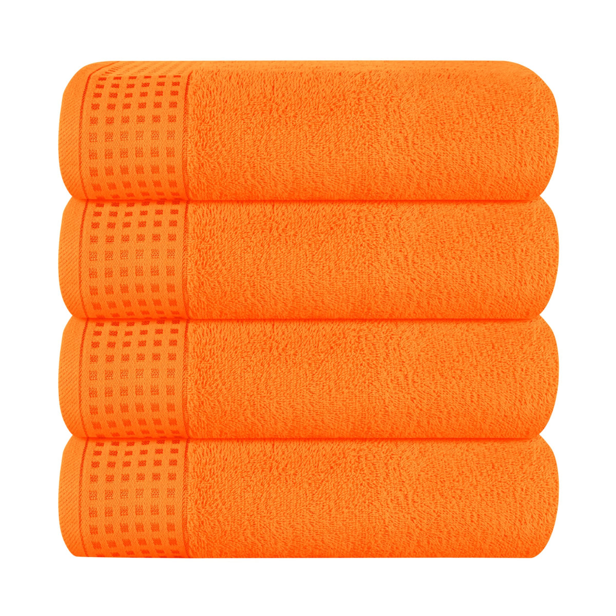 GLAMBURG 100% Cotton 2 Pack Oversized Bath Towel Set 28x55 Inches, Ultra Soft Highly Absorbant Compact Quickdry & Lightweight Large Bath Towels, Ideal for Gym Travel Camp Pool - Purple