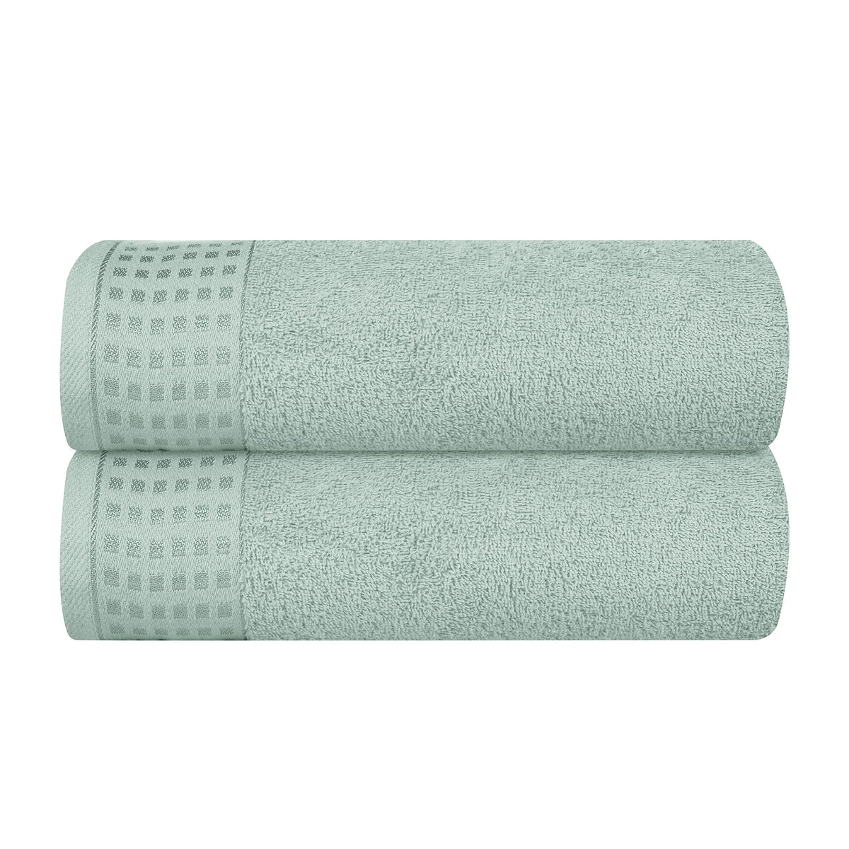 GLAMBURG 100% Cotton 2 Pack Oversized Bath Towel Set 28x55 Inches, Ultra Soft Highly Absorbant Compact Quickdry & Lightweight Large Bath Towels, Ideal for Gym Travel Camp Pool - Purple