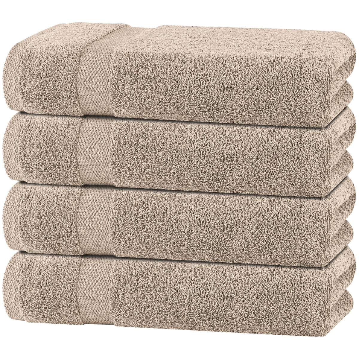 Wealuxe White Bath Sheets Extra Large - 35x70, 2 Pack, Soft and Absorbent