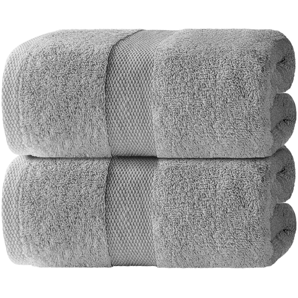 Wealuxe White Bath Sheets Extra Large - 35x70, 2 Pack, Soft and Absorbent