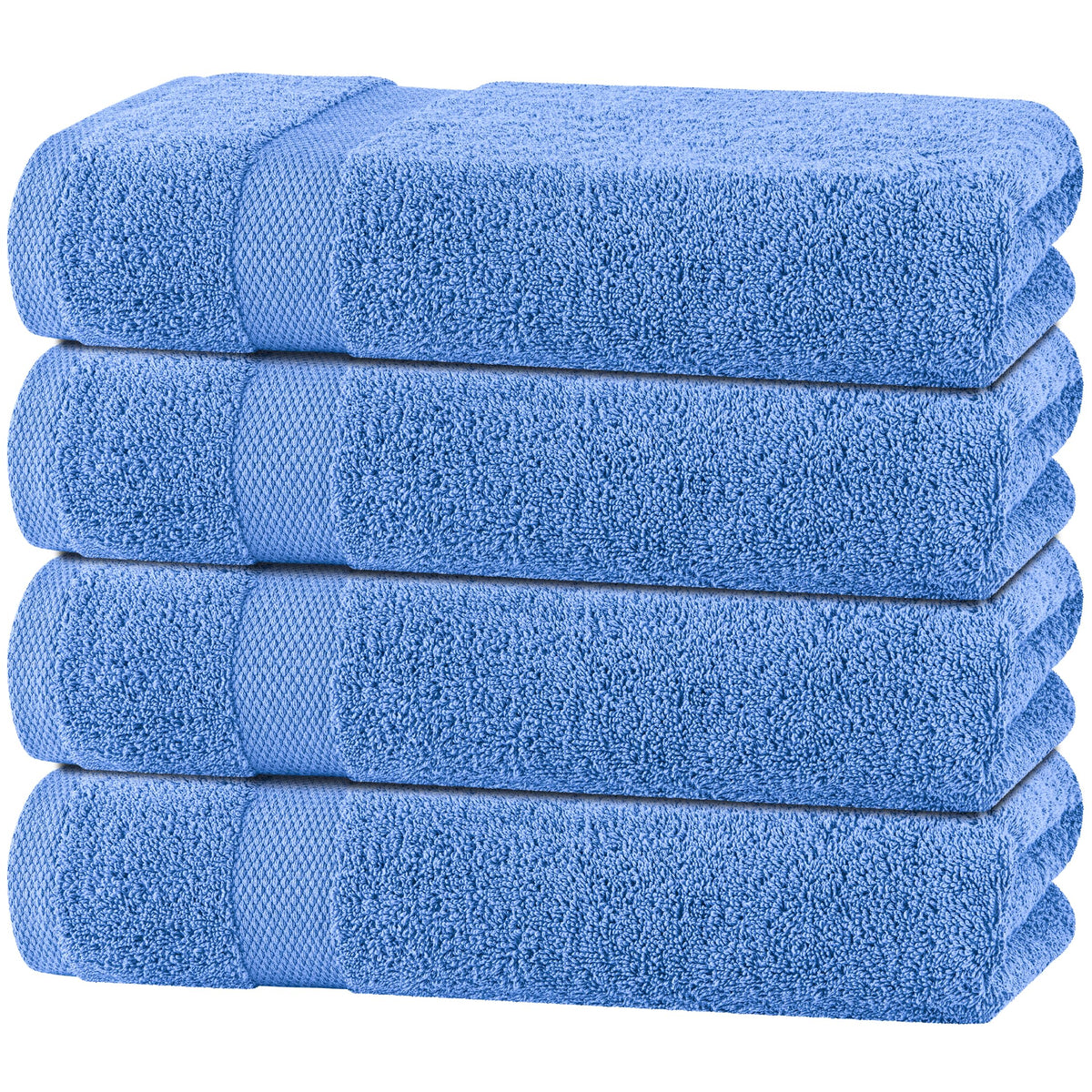 Wealuxe White Bath Sheets Extra Large - 35x70, 2 Pack, Soft and Absorbent