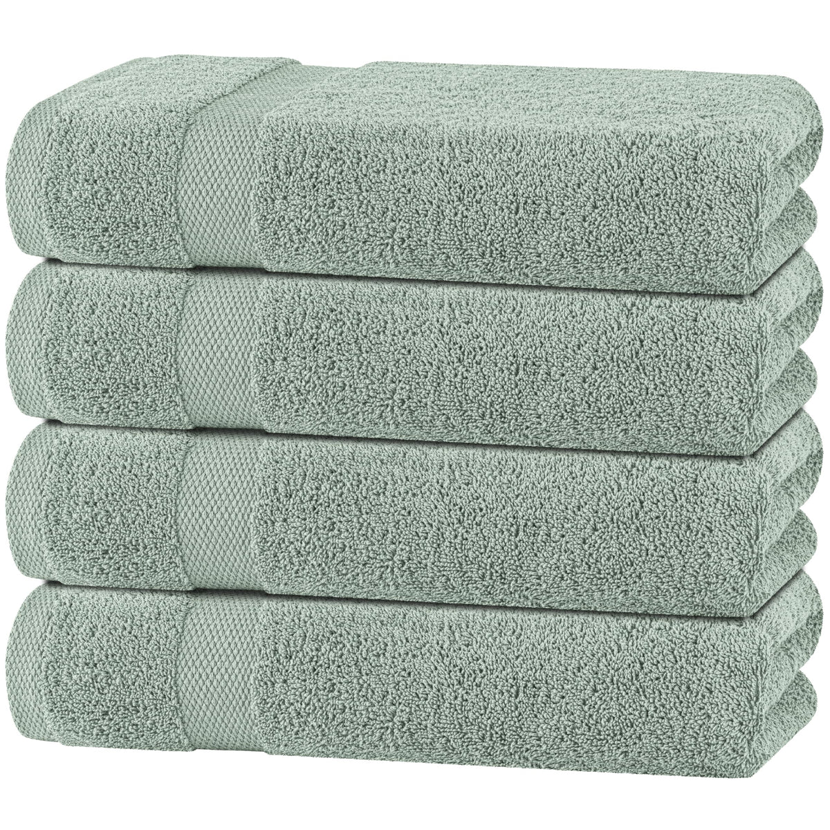 Wealuxe White Bath Sheets Extra Large - 35x70, 2 Pack, Soft and Absorbent