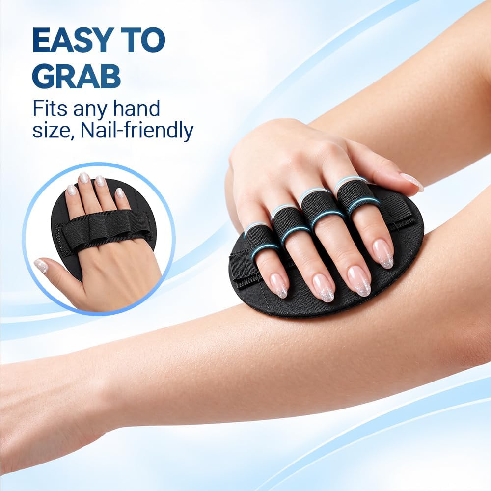 Painless Rubber Body Exfoliating Gloves，Dead Skin Remover, 2pcs