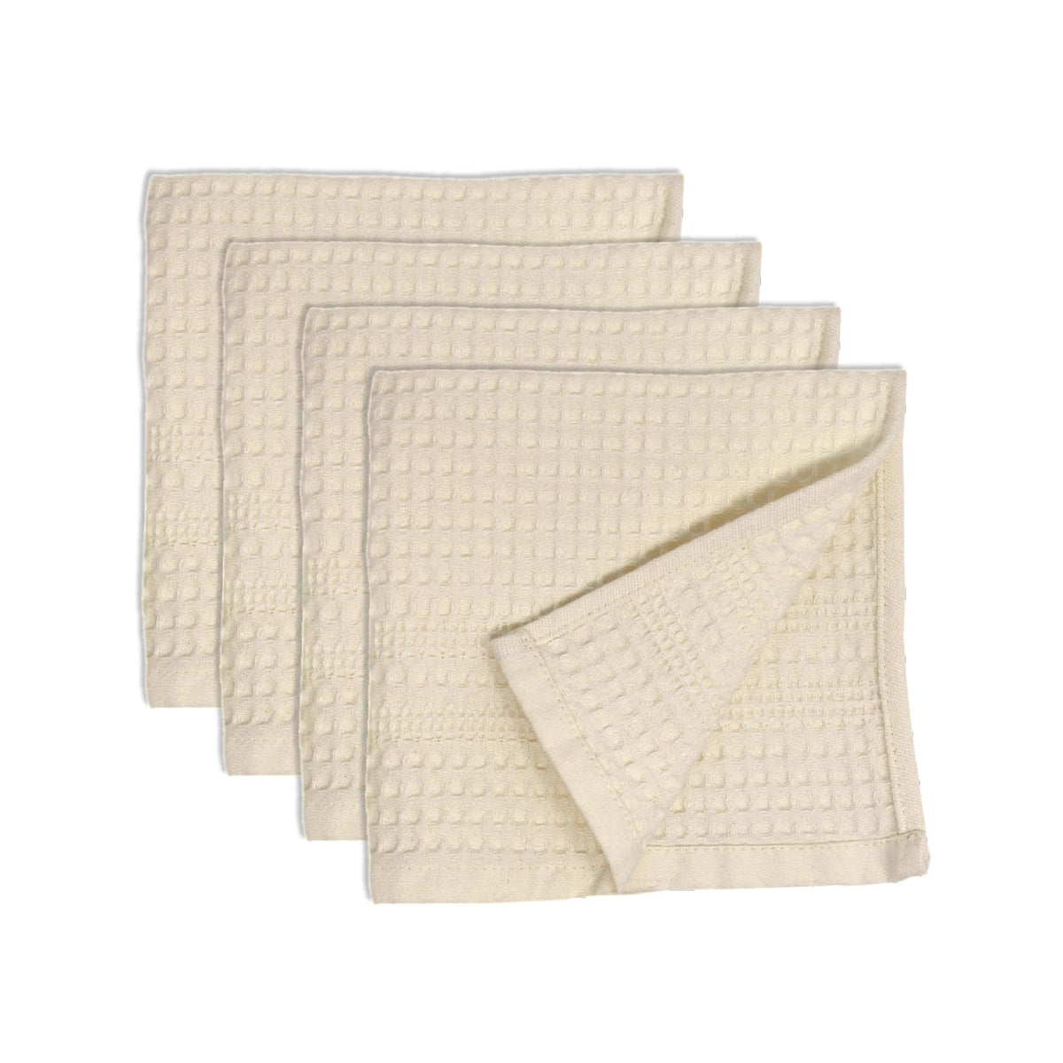 GILDEN TREE Waffle Towels for Bathroom, 100% Cotton Quick Dry Towel, Waffle Bath Towels Large, Absorbent Lightweight Travel Towel, Bath Towels Set of 2, Classic Style (Cream)