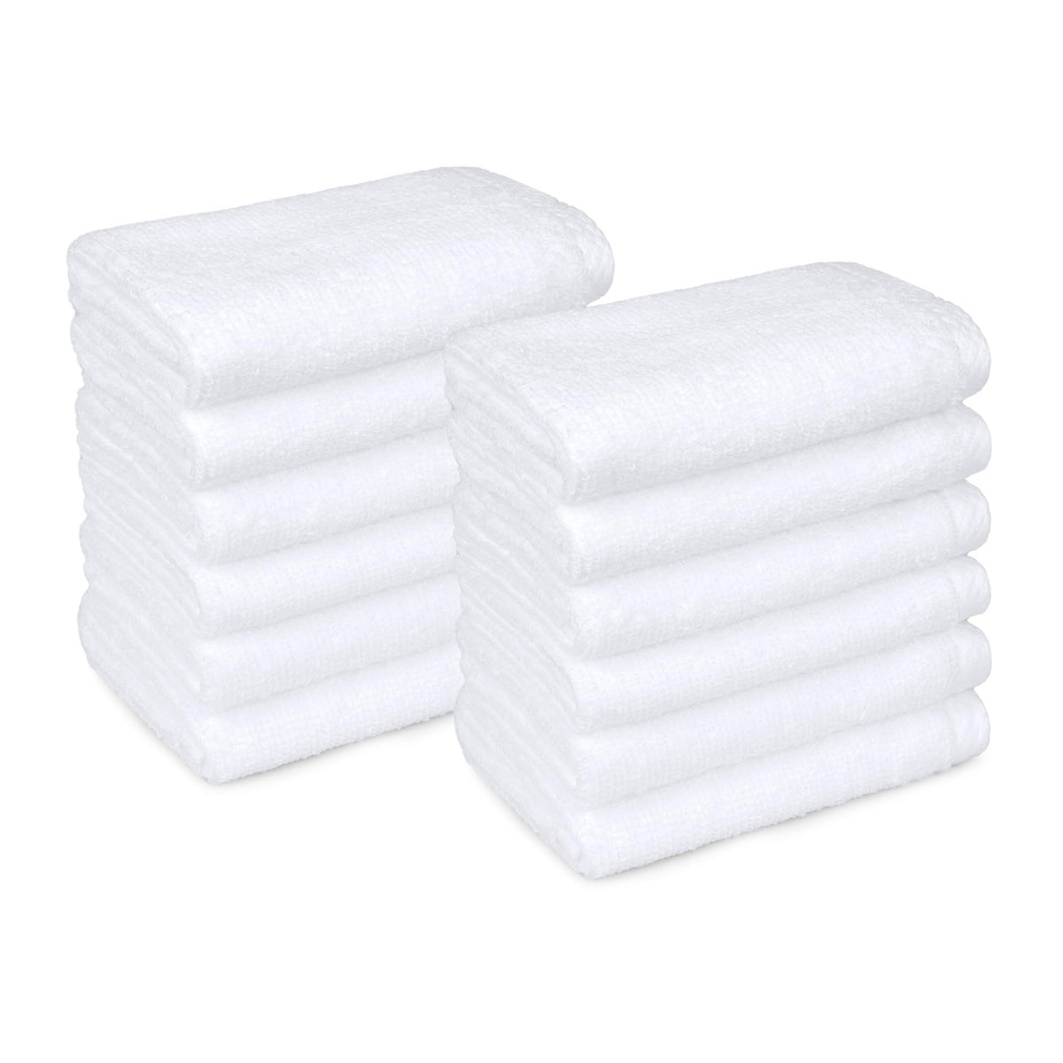 Amazon Basics 2-Piece Quick-Dry Oversize Bath Towel, 100% Cotton, 54" x 30", White