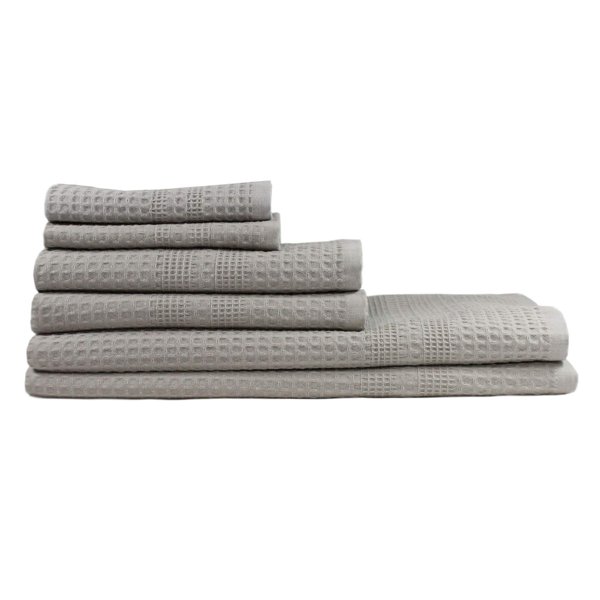 GILDEN TREE Waffle Towels for Bathroom, 100% Cotton Quick Dry Towel, Waffle Bath Towels Large, Absorbent Lightweight Travel Towel, Bath Towels Set of 2, Classic Style (Cream)