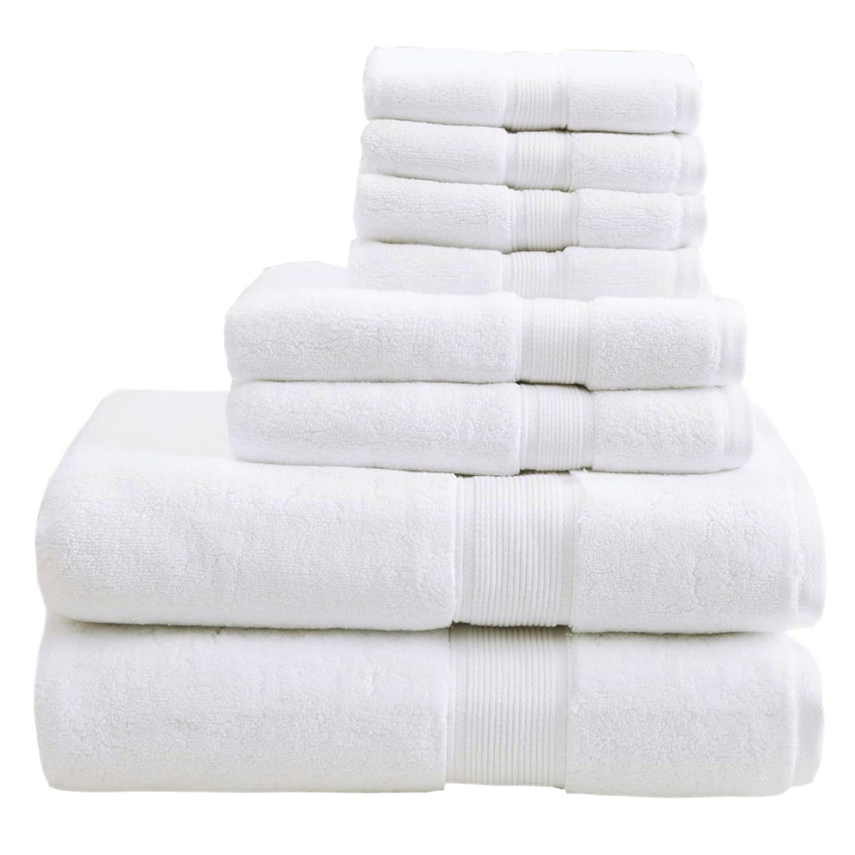 Madison Park Cotton Bath Sheet 2 Piece Oversized, 800GSM, 34" x 68" White