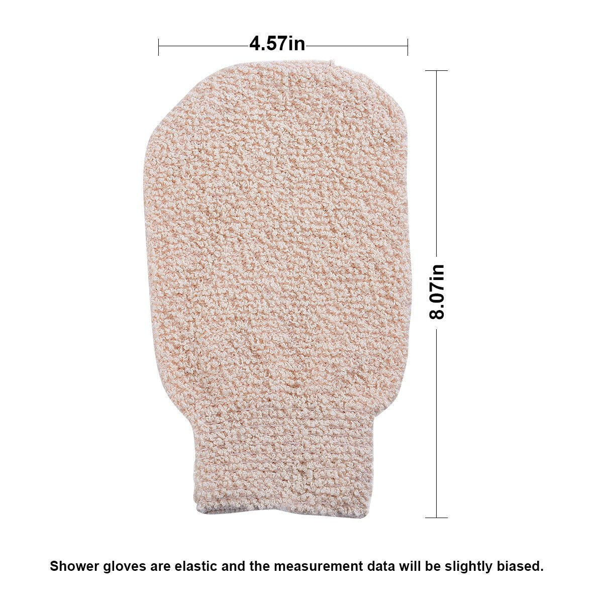 Bath Shower Gloves- Elastic Bath Mitts for Deep Cleansing & Gentle Exfoliation- Machine Washable (2 packs)